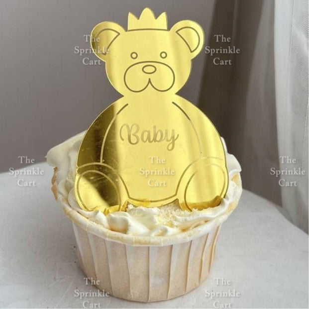 Gender Reveal Acrylic and Paper Cake Topper Decoration TSC