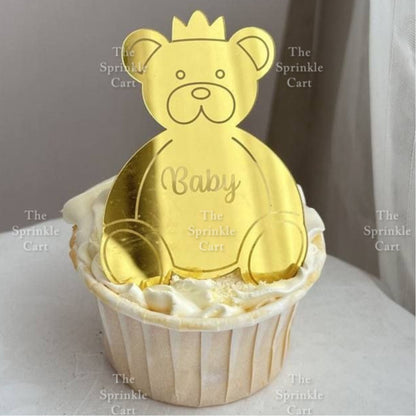 Gender Reveal Acrylic and Paper Cake Topper Decoration TSC