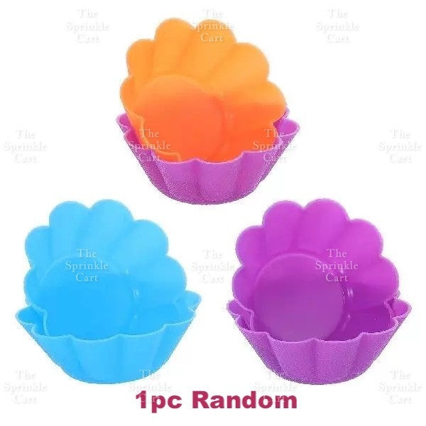 Random Color Silicone Cupcake DIY Shape Cups Mould TSC