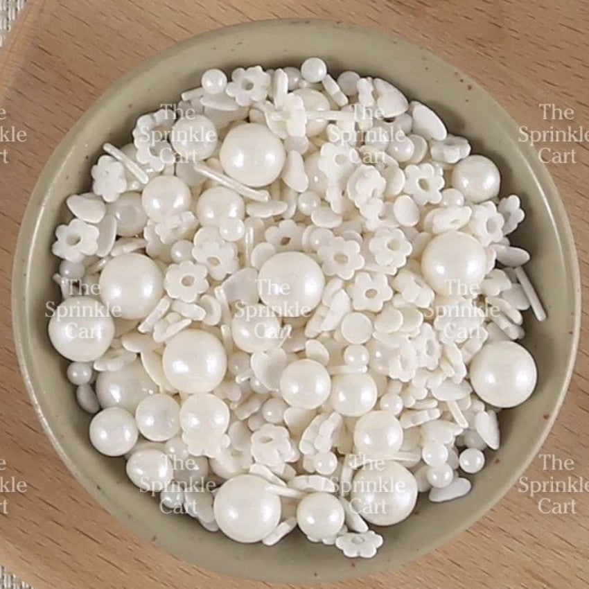 Edible Sprinkle Dragees Luxe Series Metallic Gold Rosegold Matte Pastel 50grams Decoration