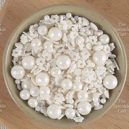 Edible Sprinkle Dragees Luxe Series Metallic Gold Rosegold Matte Pastel 50grams Decoration