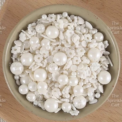 Edible Sprinkle Dragees Luxe Series Metallic Gold Rosegold Matte Pastel 50grams Decoration