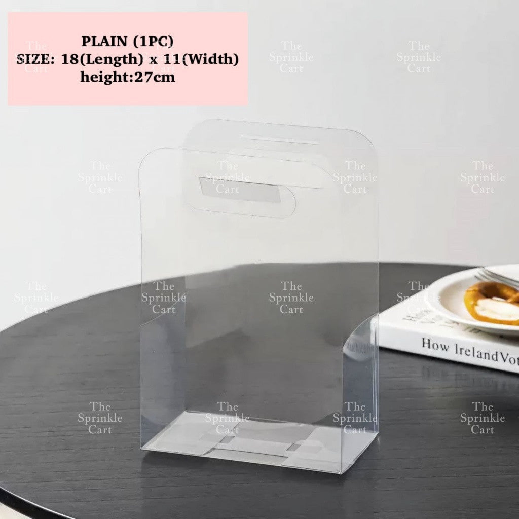 Solo Round Acetate Mini Cake Box and Dessert Gift Box Holder TSC