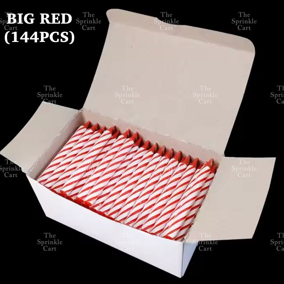 Set Birthday Candle Spiral Candle Assorted Color Box