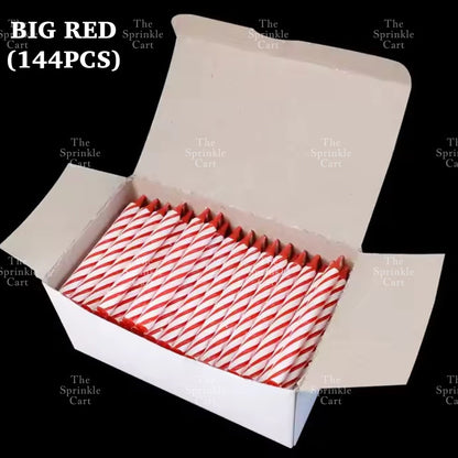 Set Birthday Candle Spiral Candle Assorted Color Box