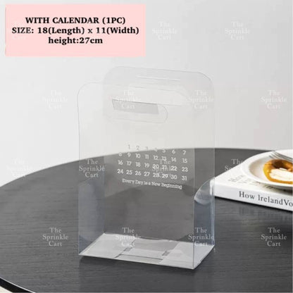 Solo Round Acetate Mini Cake Box and Dessert Gift Box Holder TSC