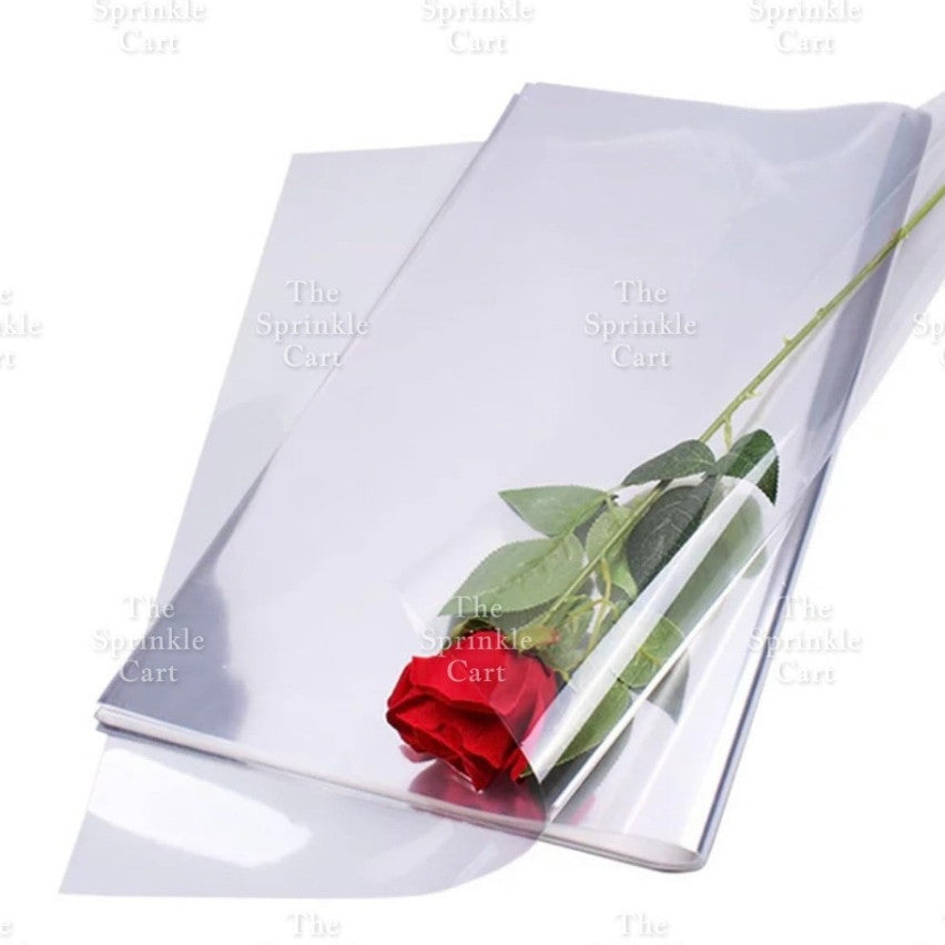 Transparent Plain Cellophane DIY Cello Food Wrapper Packaging TSC
