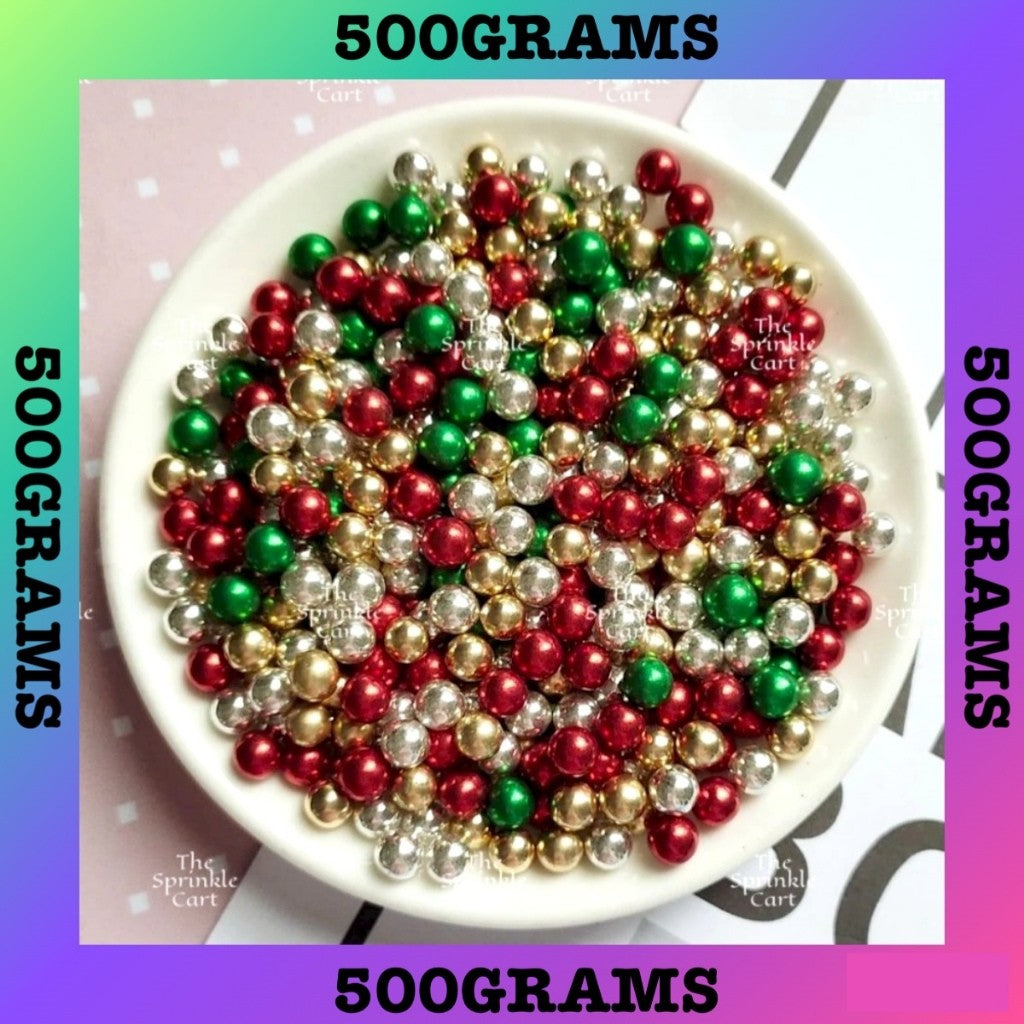 500grams Christmas Valentines Halloween Themed Edible Sprinkles Dragees Cake Decoration