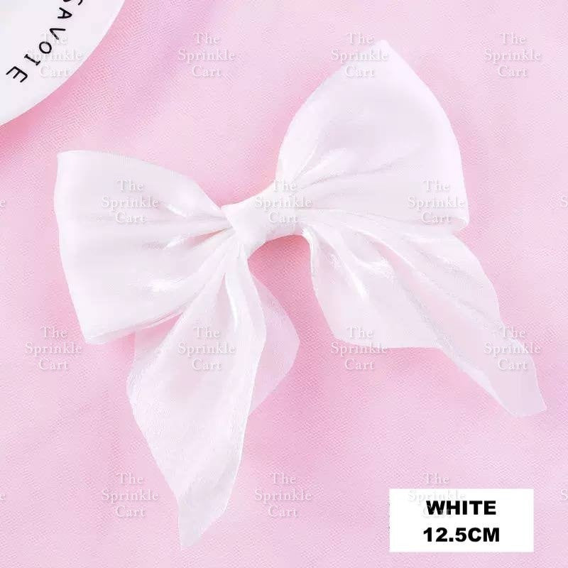 Colorful Glitter Ribbon Bow Tie Ballet and Spike Cake Topper TSC