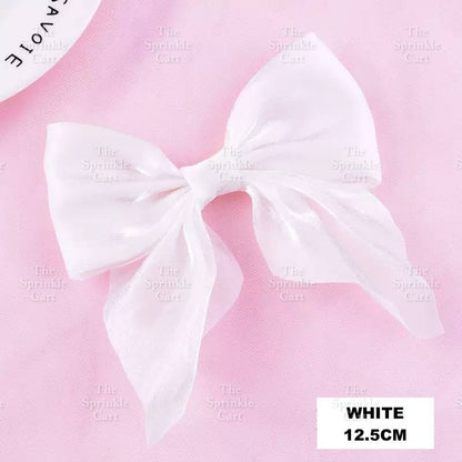 Colorful Glitter Ribbon Bow Tie Ballet and Spike Cake Topper TSC