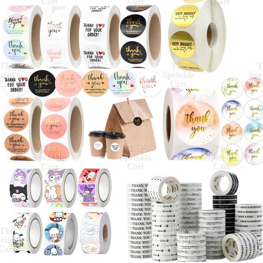 Self-adhesive Round Square Sticker and Sticky Tape Packaging TSC