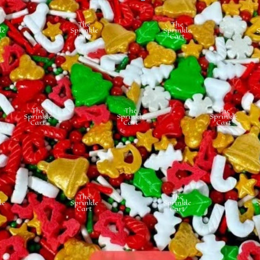 500grams Christmas Valentines Halloween Themed Edible Sprinkles Dragees Cake Decoration