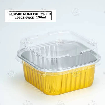 Dessert Round Heart Rectangle Cups with Lid Aluminum Foil Bakewares Decoration TSC