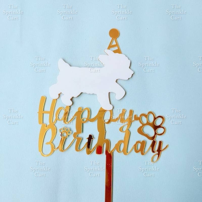 Dog Cat Paw Themed Silicone Molder and Acrylic Topper TSC