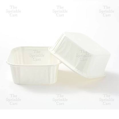 50pcs Colorful Square and Rectangle Foil Cupcake Pastry Muffin Liner TSC