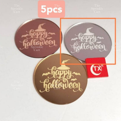 Halloween Pumpkin Ghost Paper Topper and Acrylic Decoration TSC