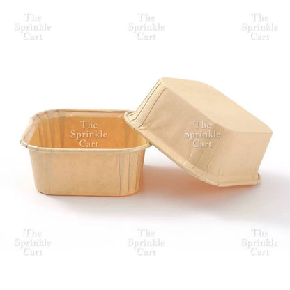 50pcs Colorful Square and Rectangle Foil Cupcake Pastry Muffin Liner TSC