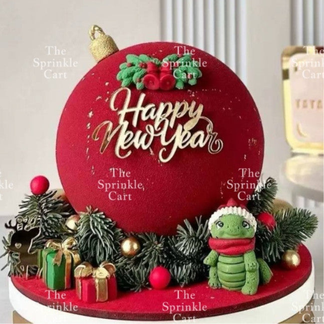 Merry Christmas Happy New Year Holidays Valentines Love Acrylic Cake Topper Decoration TSC