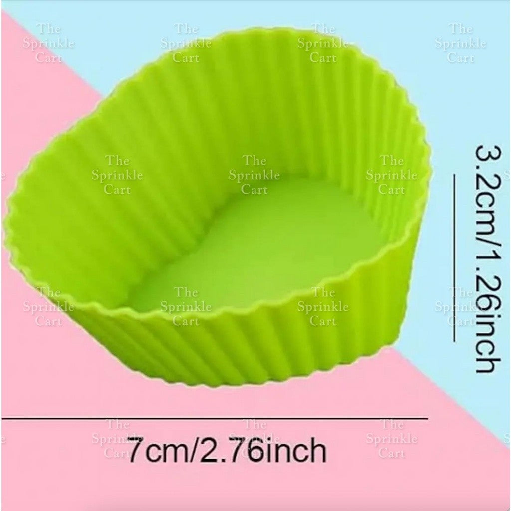 Random Color Silicone Cupcake DIY Shape Cups Mould TSC