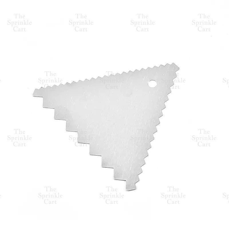 Stainless Steel and Serrated Dough Cutter Scraper Baking Smoother Cake