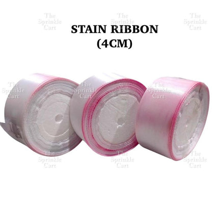 4cm Plain Satin Ribbon Gift Roll Packaging DIY Birthday Party Decoration TSC