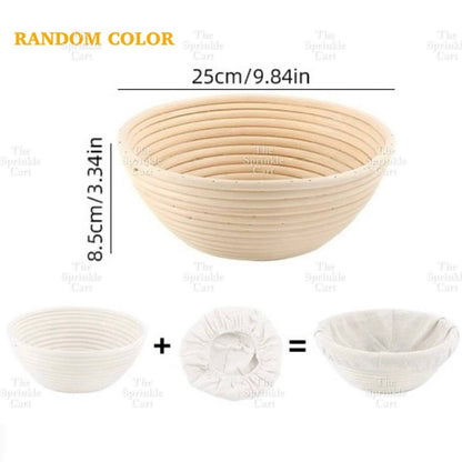 Sourdough Baking Starter Kit Fermentation Jar and Rattan Basket TSC
