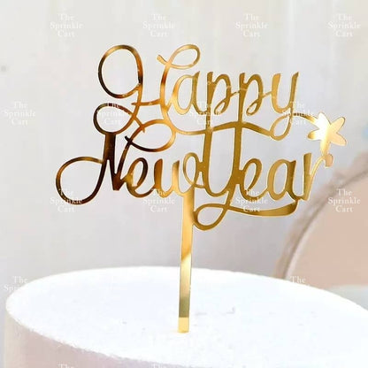 Merry Christmas Happy New Year Holidays Valentines Love Acrylic Cake Topper Decoration TSC