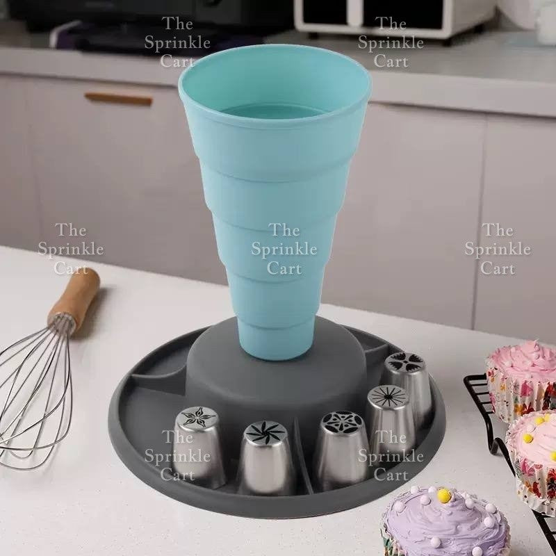 Reusable Piping Bag Stand and Holder TSC