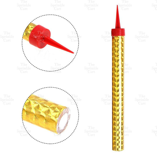 Gold Rainbow candle party topper decoration TSC