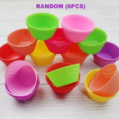 Random Color Silicone Cupcake DIY Shape Cups Mould TSC
