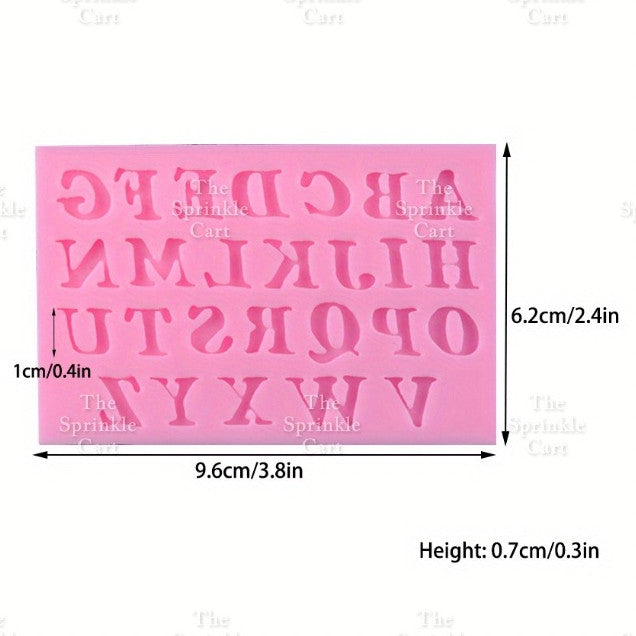 Silicone Lowercase Uppercase Numbers Letter Molder Chocolate Kitchen Cake Decorating Tool tsc