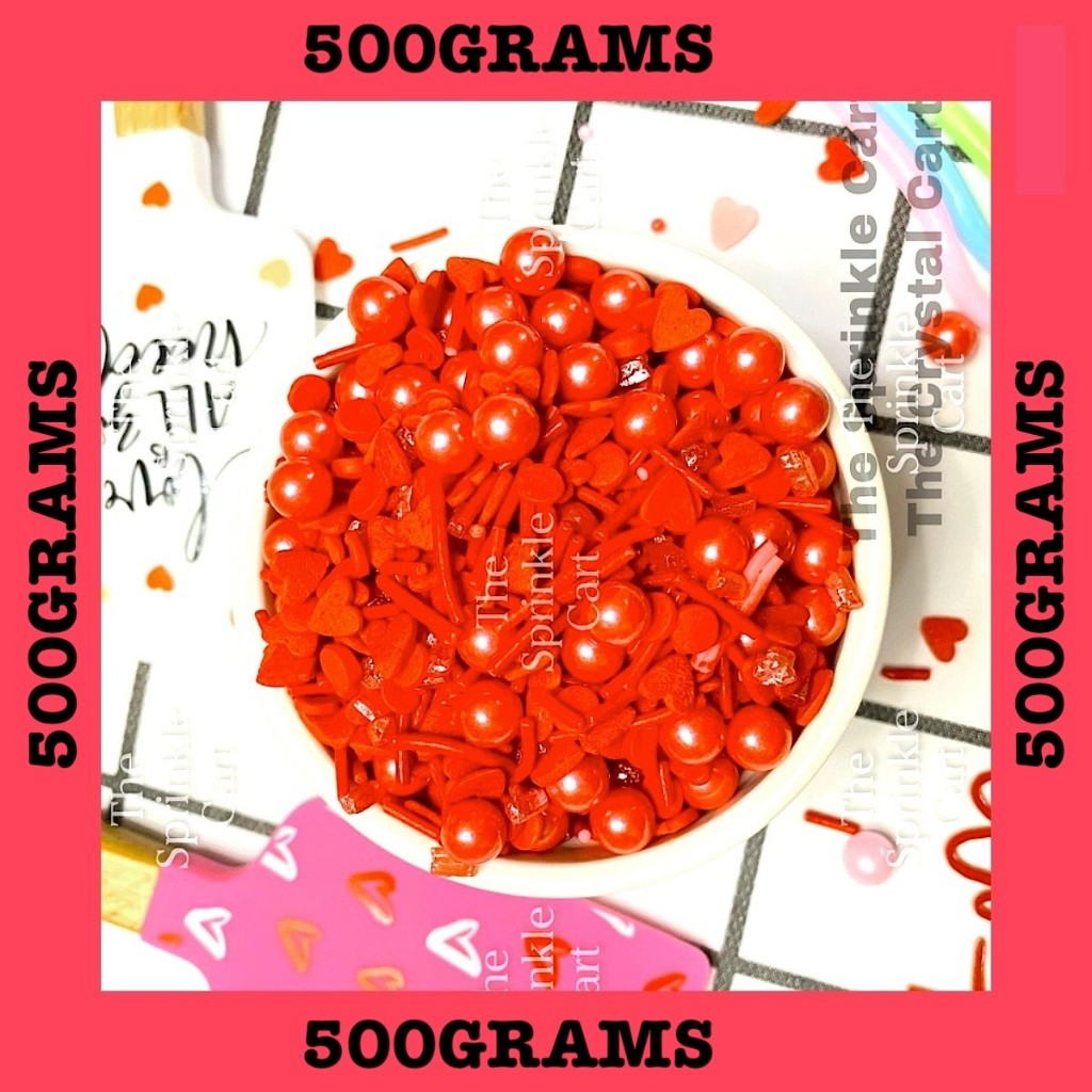 500grams Christmas Valentines Halloween Themed Edible Sprinkles Dragees Cake Decoration