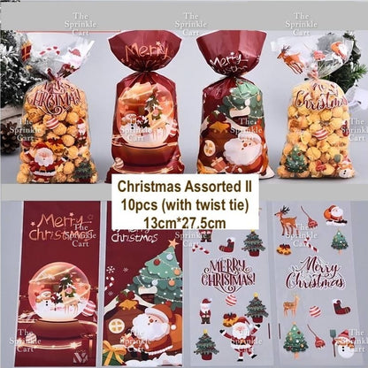 Christmas Theme Resealable OPP and Loot Bag Goodies Packaging TSC