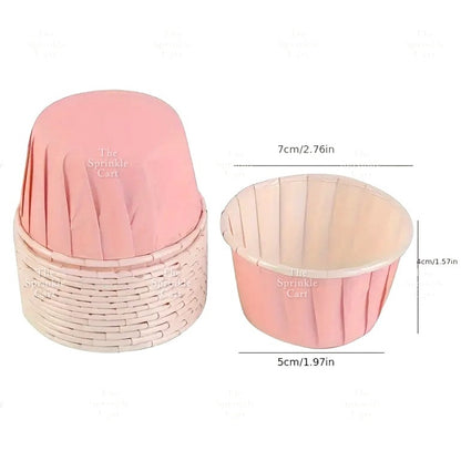 50pcs Colorful Foil Cupcake Liner Paper Cups Baking Muffin Liner