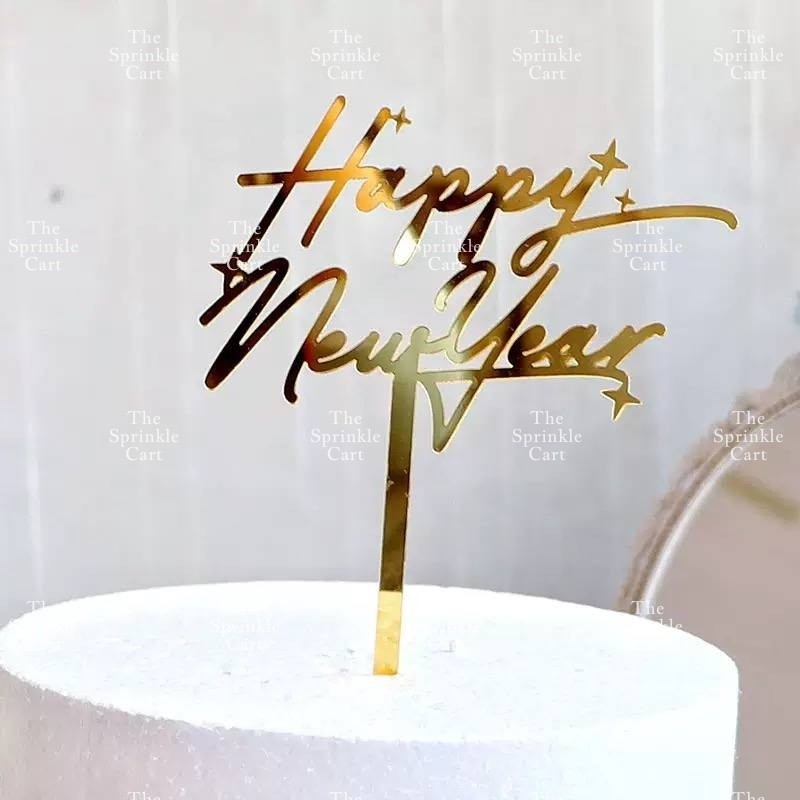 Merry Christmas Happy New Year Holidays Valentines Love Acrylic Cake Topper Decoration TSC