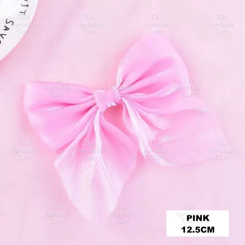 Colorful Glitter Ribbon Bow Tie Ballet and Spike Cake Topper TSC