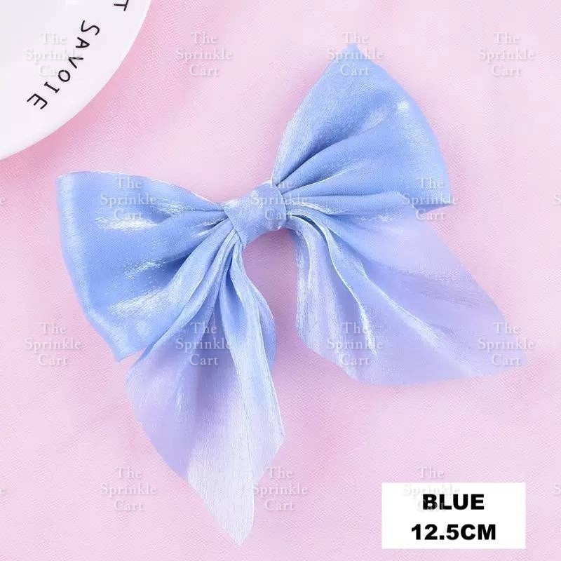 Colorful Glitter Ribbon Bow Tie Ballet and Spike Cake Topper TSC