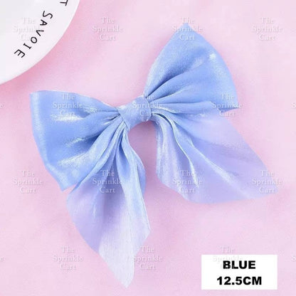 Colorful Glitter Ribbon Bow Tie Ballet and Spike Cake Topper TSC
