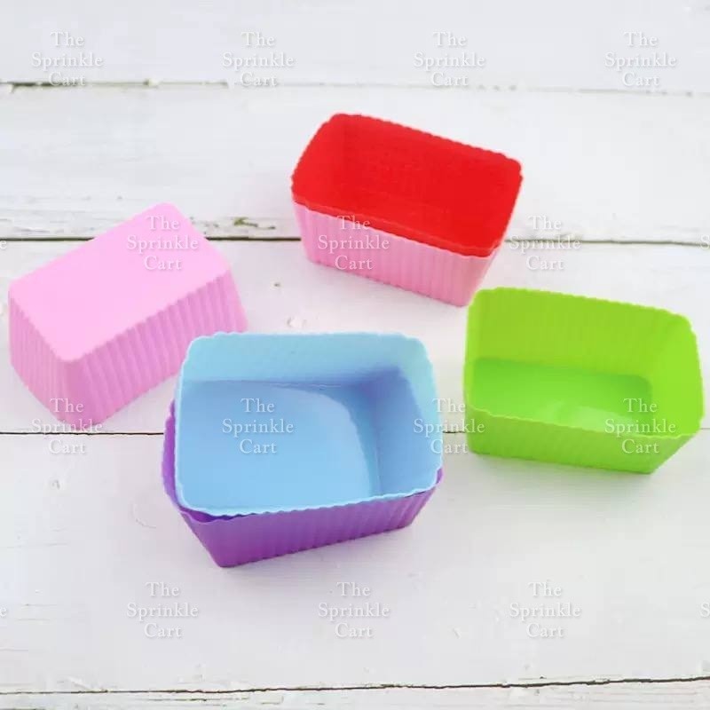 Random Color Silicone Cupcake DIY Shape Cups Mould TSC