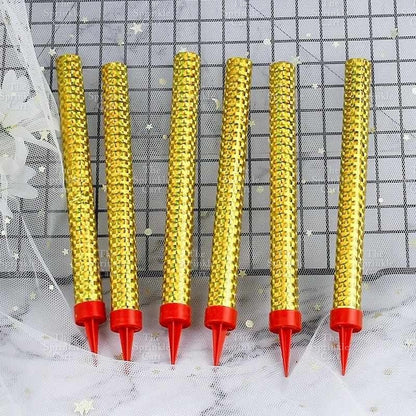 Gold Rainbow candle party topper decoration TSC