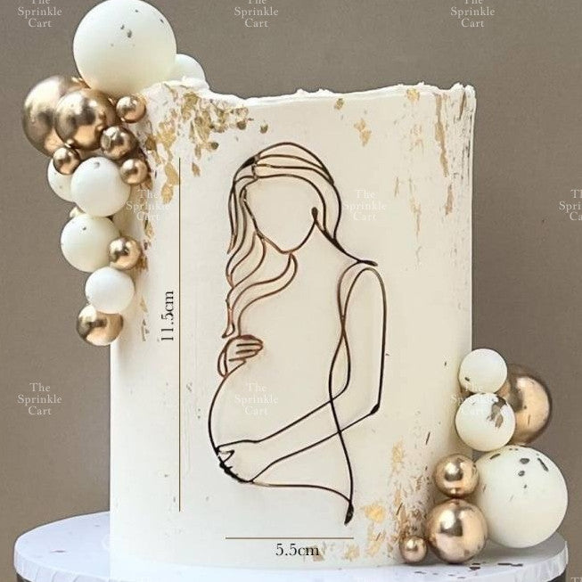 Gender Reveal Acrylic and Paper Cake Topper Decoration TSC