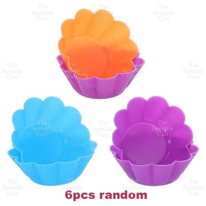 Random Color Silicone Cupcake DIY Shape Cups Mould TSC