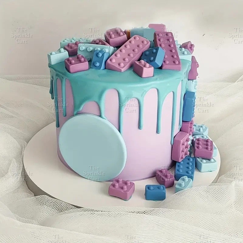 Lei-go Man Bricks Silicone Molder Fondant Baking Cake Chocolate DIY Decoration Robot Resin Mould