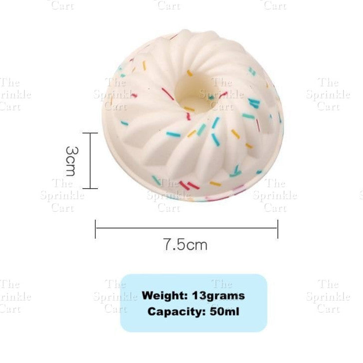 Cute Sprinkle Design Silicone Molder Non-stick Cake Muffin Baking Mold TSC