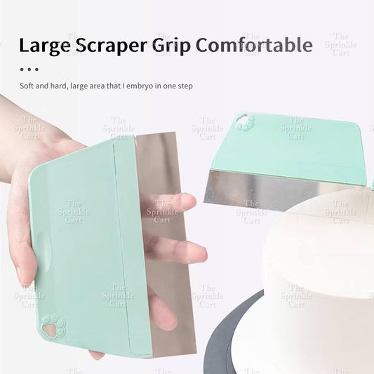 Soft Scraper Fine Edge Straight Cake Smoother and Trowel Baking Tool