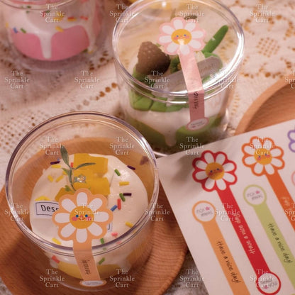Food Box Sticker Label with Statement and Sticky Tape TSC