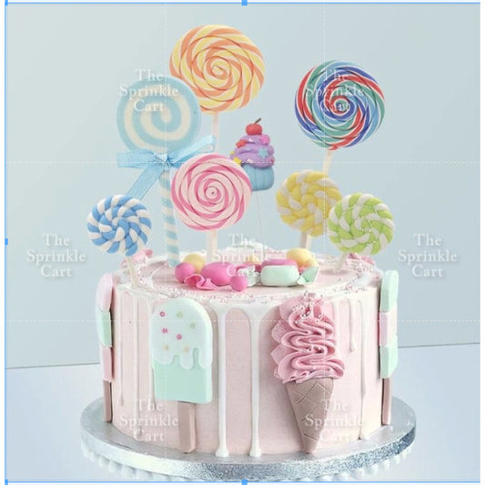 Colorful Rainbow Cloud DIY Topper Decoration