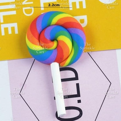 Rainbow Cloud Polymer Topper for DIY Decoration
