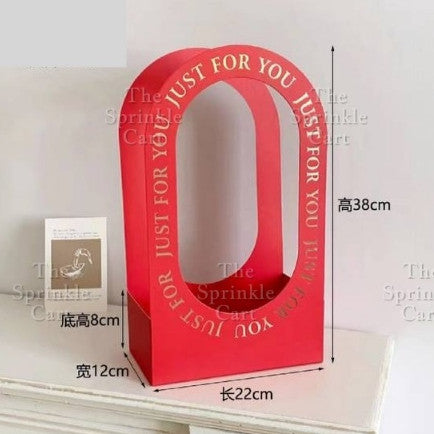 1pc Flower Basket Paper Holder for Floral Arrangement DIY Gift Bouquet TSC
