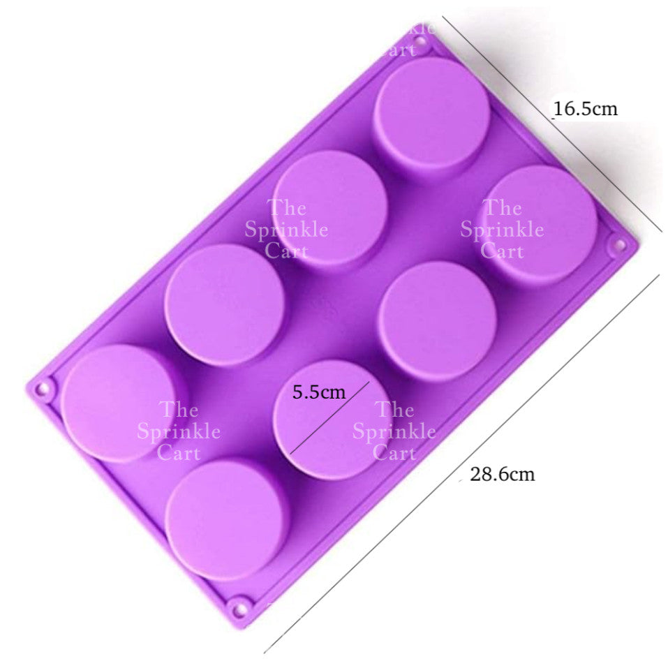 Silicone Round Cavity Biscuit Chocolate Mold Dessert for Baking Molder TSC